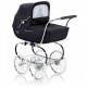 Детская коляска для новорожденных Inglesina Classica с шасси Balestrino Chrom/White с сумкой